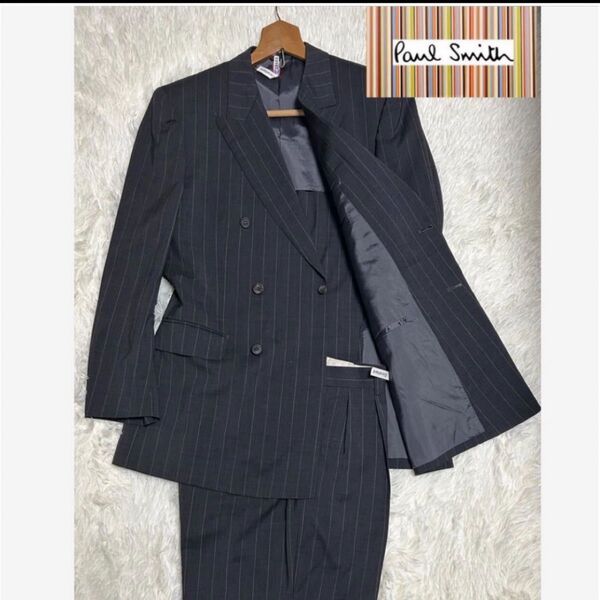 美品 Paul Smith ×CERRUTI LANIFICIO クリーニング済 セットアップスーツ L