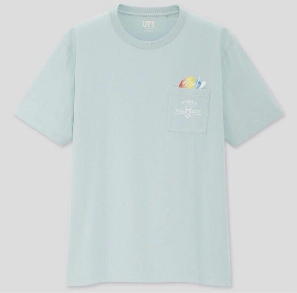 ユニクロ ザ・ブランズ　ハワイアンロコ　メンズ「 シェイブアイス 」半袖Tシャツ〈 XL 〉〈 ライトグリーン 〉新品・タグ付き