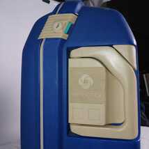 中古9　Lサイズ　Samsonite　サムソナイト　フレームケース　スーツケース　ポリプロピレン製　レトロ　ブルー_画像5