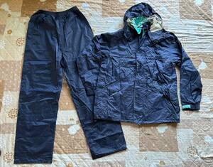 13 OUTDOOR outdoor rainwear rainwear . feather Kappa top and bottom set LL size 