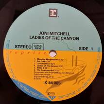 美品 ドイツREPRISE盤LP！Joni Mitchell / Ladies Of The Canyon 1970年作の84年プレス K 44 085 Big Yellow Taxi 収録 ジョニ・ミッチェル_画像2