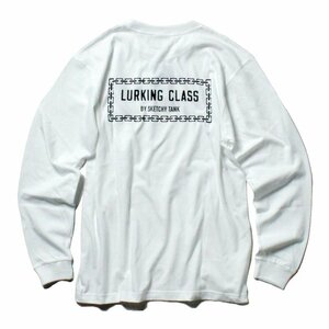 新品 LURKING CLASS ラーキングクラス ロンT 長袖Tシャツ チェーンロゴプリント SKETCHYTANK スケッチータンク 白 M