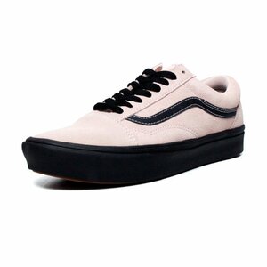 新品 VANS バンズ ヴァンズ US企画 メンズ OLDSKOOL ComfyCush オールドスクール ピンク 黒ソール スニーカー US9.5（27.5cm）