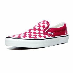 新品 VANS バンズ ヴァンズ US企画 レディース Slipon スリッポン ピンク系チェック チェッカー柄 スニーカー US5.5（23.5cm）