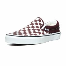 新品 VANS バンズ ヴァンズ US企画 レディース Slipon スリッポン 茶 ブラウン系チェック チェッカー柄 スニーカー US5（23cm）_画像1