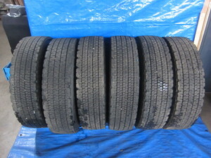 トラック用　北海道引き取り限定！　中古スタッドレス　6本セット　225/80R17.5　123/122L　BRIDGESTONE　W900　ブリヂストン　　