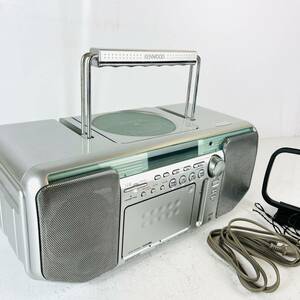 QA1297 KENWOOD ラジカセ MDX-G3 2001年製 横幅約42㎝ ケンウッド ラジオ視聴とテープ動作OK ジャンク扱い 音楽鑑賞 検K