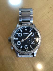 ニクソン　腕時計　51-30　A057000　ブラック×シルバー　USED