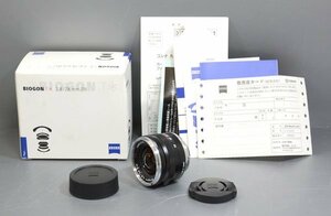 ★新品同様！Carl Zeiss カールツァイス Biogon T* 28mm F2.8 ZM ライカMマウント レンズ ブラック 元箱付！★