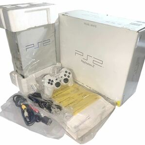 PS2 本体 PlayStation 2 パール ホワイト SCPH-50000 PWの画像1