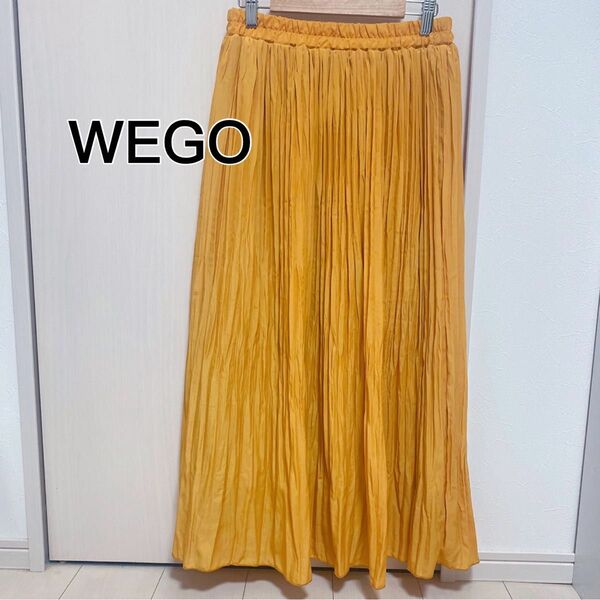 WEGO ワッシャープリーツロングスカート