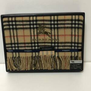 【送料無料】BURBERRY/バーバリー/正規品/新品未使用/ラムウールひざ掛け/膝掛け/ノバチェック/ホースマーク刺繍/西川産業株式会社(202y)