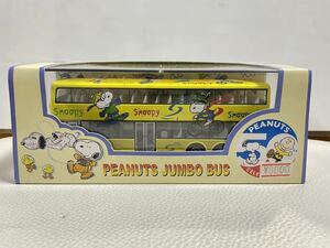 未使用 コレクション品PEANUTS JUMBO BUS ジャンボバス スヌーピー ミニカー 50周年記念 イエロー