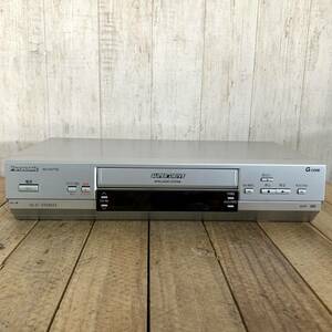 ▼【通電OK】Panasonic NV-HV71G ビデオカセットレコーダー Hi-Fi STEREO VHS シルバー 映像機器 パナソニック 取扱説明書付き