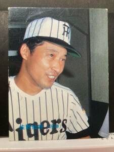 カルビープロ野球カード 85年 No.385 佐野仙好 阪神 1985年 レアブロック (検索用) ショートブロック ホログラム 金枠 地方版