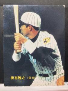 カルビープロ野球カード 85年 No.394 掛布雅之 阪神 1985年 レアブロック (検索用) ショートブロック ホログラム 金枠 地方版