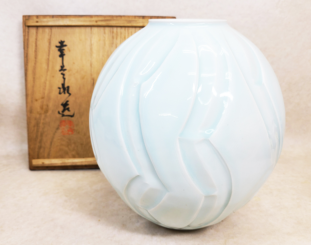 2023年最新】ヤフオク! -青白磁 花瓶(陶芸)の中古品・新品・未使用品一覧