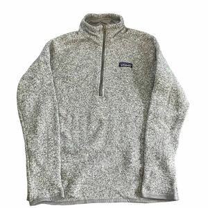 2015年製 patagonia ベターセーター S グレー ハーフ ジップ フリース ジャケット プルオーバー ロゴ アウトドア パタゴニア 25617