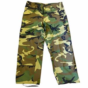 00s 米軍 実物 US.ARMY ECWCS GORE-TEX ミリタリーパンツ ウッドランドカモ 迷彩 ゴアテックス GORE-TEX ミリタリー カーゴパンツ