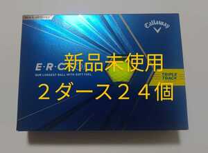 ２４個 ２ダース 2021年発売 イエロー キャロウェイ ゴルフボール E・R・C ソフト トリプル トラック ERC SOFT TRIPLE TRACKERC Callaway 3