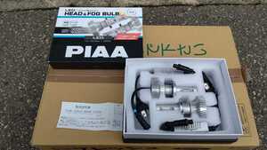 【中古箱付】H4 PIAA ピア ヘッドランプ用 LEDバルブ コントローラー別体タイプ 車検対応 LEH150 フォグ 6000K 2個 12V カプラ LED 正規