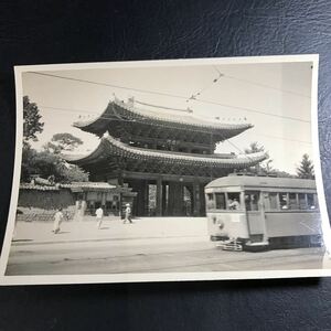 T2332 old railroad photograph search ) rare materials [1910~1945] morning ....... Korea soul old photograph railroad collector discharge goods tram that time thing 