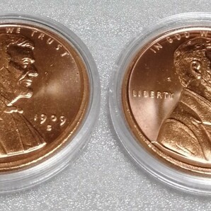 アメリカ リンカーンペニー 銅 ラウンド 純銅 2枚セット