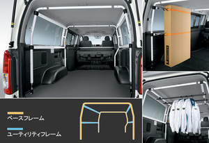 MODELLISTA ラゲージユーティリティフレーム Interior ※スーパーGL D2511-42710 ハイエース用 トヨタ