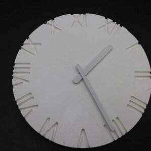 ジャンク品 Lemnos NTL10-04B 壁掛け時計  カーヴド ローマン の画像1