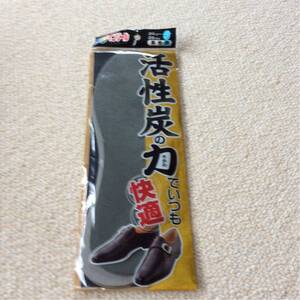 . pair . insole for man 24,0~28,0cm unopened goods activated charcoal. power . always comfortable 1 pair minute 