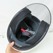 【美品】Arai アライ MZ ジェットヘルメット Lサイズ ホワイト バイク 二輪 オートバイ スクーター 原付 人気_画像8