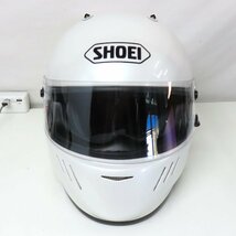 【中古美品】【レア】【希少】SHOEI ショウエイ WYVERN2 ワイバーン2 フルフェイスヘルメット XLサイズ ホワイト バイク 二輪 オートバイ_画像5