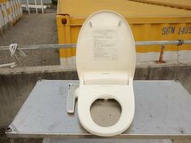 【中古】M▽パナソニック 温水洗浄便座 便座 トイレ 2018年 パステルアイボリー DL-EMX10-CP (37126)_画像4