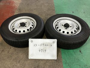 ★TOYO 夏 22年製!! S321V ダイハツ ハイゼット　純正 12インチ スチール ホイール　2本　12×4J PCD100 4穴 ハブ径54　145R12 LT 6PR★