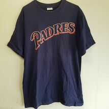 【古着】MLB　メジャーリーグ　サンディエゴ・パドレス　Ｔシャツ　紺　Lサイズ_画像1