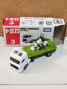3 動物運搬車 パンダ TAKARA TOMY ロゴ ベトナム製 開封品 トミカ ミニカー