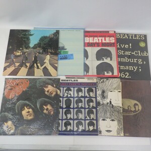 ビートルズ/Beatles LPレコード 輸入盤 まとめて8点セット/アビーロード UK PCS 7088 1969年/リボルバー/ラバーソウル 他/洋楽 ロック　80