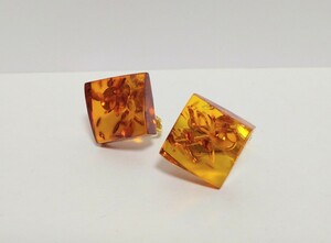 β amber amber earrings β