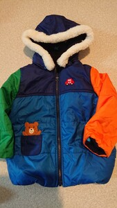 美品リバーシブルミキハウス90ジャンパー