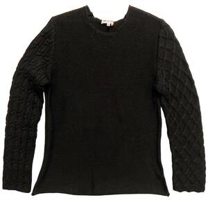 Comde Garson Comme des Garcons Ad2010 Alannit Erneve Switching Cool Neck Liting Sweater M Black