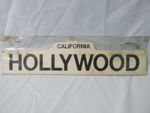 《激レア・50’ｓコレクション》カリフォルニア　ハリウッド　CALIFORNIA HOLLYWOOD　サインボード　壁掛け　インテリア
