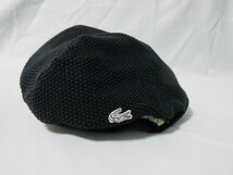 LACOSTE　ラコステ　キャスケット　ツバ付き　ニット帽　帽子　日本製　ロカビリー　50’ｓ風コレクション_画像1
