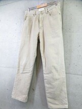 3201b18◆良品◆86cm◆L.L.Bean エルエルビーン【DOUBLE L】裏地チェック デニムパンツ W33/デニムジーンズ/ジーパン/アウトドアジャケット_画像2