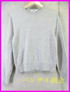 0101b5◆良品です◆カシミヤ100％◆UNIQLO ユニクロ カシミヤニットセーター S/グレー/カーディガン/ジャケット/レディース/女性/婦人