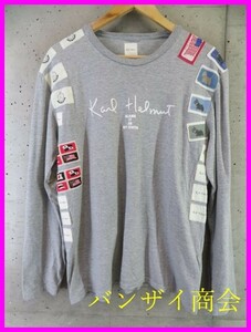 1301b15◆ワッペン多数◆Karl Ｈelmut カールヘルム 長袖Tシャツ/カットソー/ロンTシャツ/ピンクハウス/ジャケット/ブルゾン/コート