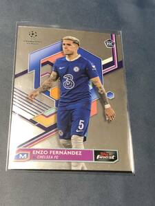 2022-23 Topps Finest UEFA Club Competitions Enzo Fernandez RC Chelsea FC 　Baseカード 