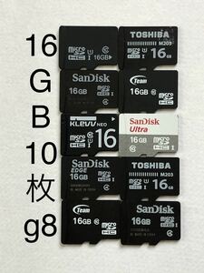 マイクロSDカード microSDカード 16GB 10枚 東芝 TOSHIBA sandisk サンディスク team SDHC g8(2GB/4GB/8GB/32GB/64GB Transcend トラセンド