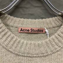 Acne Studios MELANGE SHETLAND WOOL SWEATER FN-MN-KNIT000223 アクネ ストゥディオズ シェットランド ウール セーター ベージュ ニット_画像4