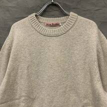 Acne Studios MELANGE SHETLAND WOOL SWEATER FN-MN-KNIT000223 アクネ ストゥディオズ シェットランド ウール セーター ベージュ ニット_画像2