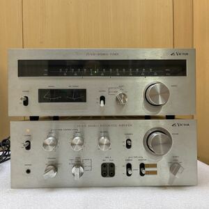 YK7683 Victor ビクター　音響機器 日本ビクター JA-S31 プリメインアンプ (動作OK)／JT-V31 ステレオチューナー (通電OK)オーディオ機器 